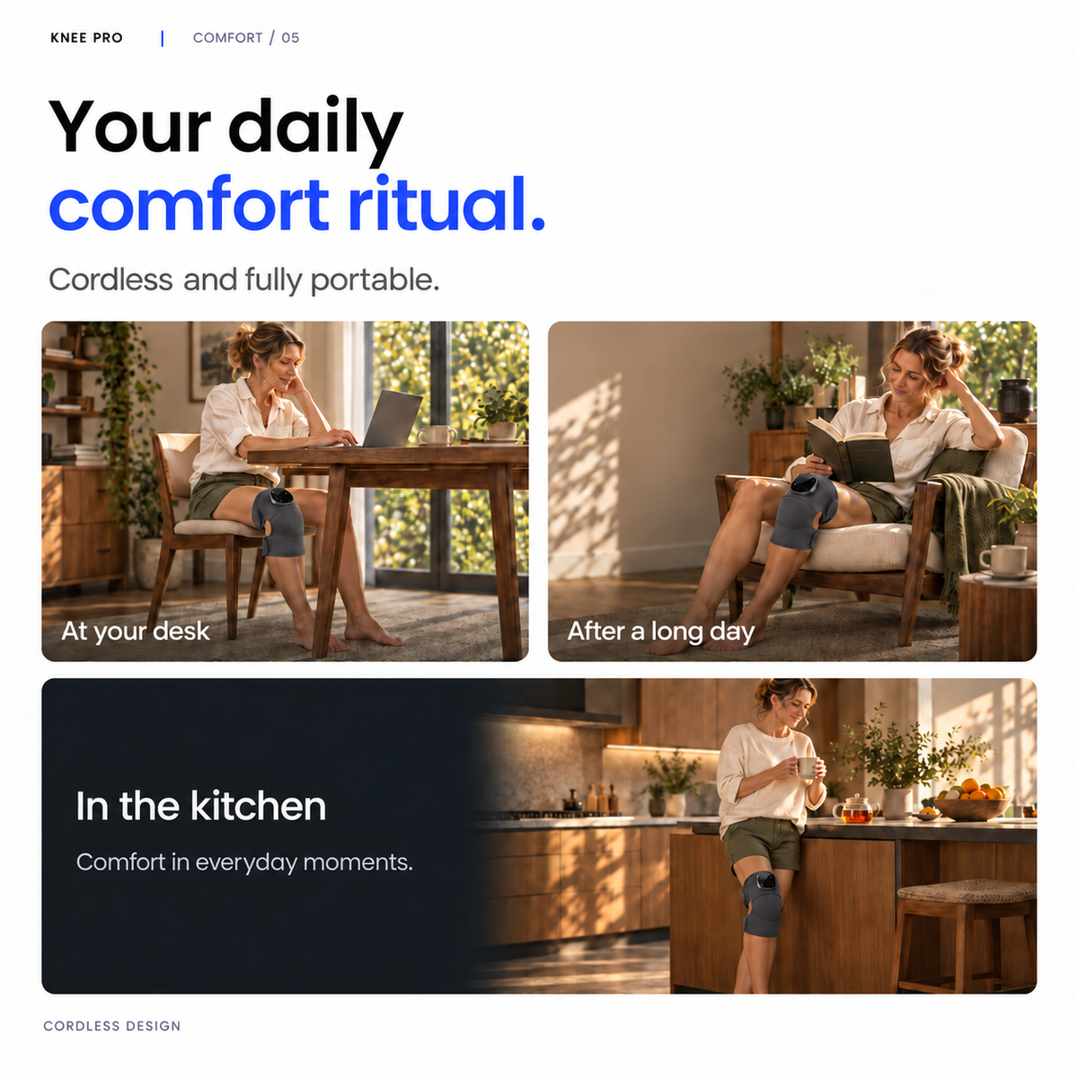 Knee Pro daily comfort routine