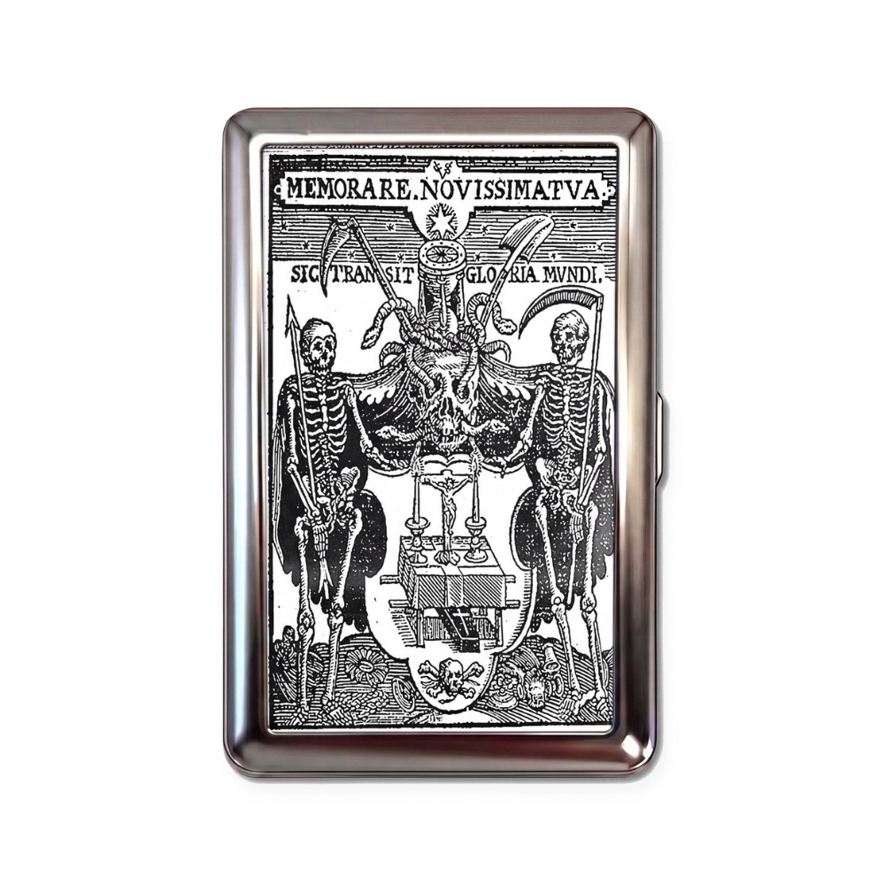 Final Notice metal cardholder — front artwork