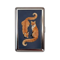 Fox Sake metal cardholder — front artwork