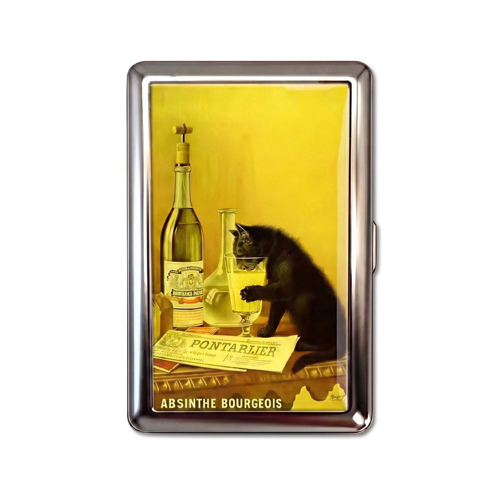 Happy Hour metal cardholder — front artwork