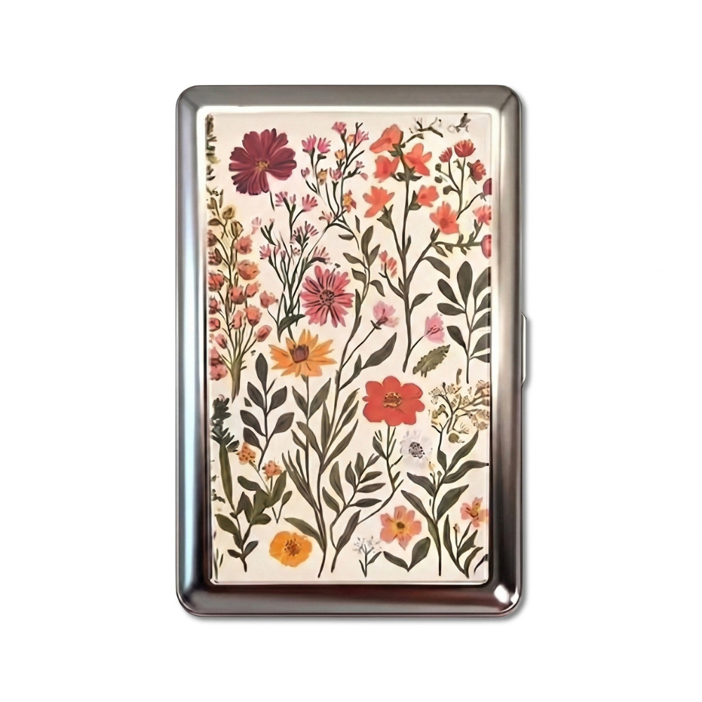 Touch Grass metal cardholder — front artwork