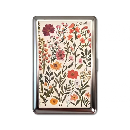 Touch Grass metal cardholder — front artwork