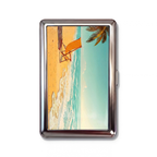 Out Of Office metal cardholder — front artwork