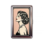 High Maintenance metal cardholder — front artwork