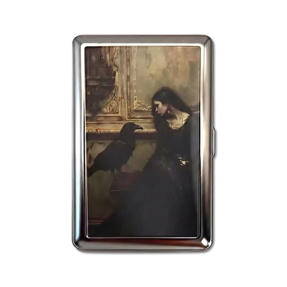 Ghosted metal cardholder — front artwork
