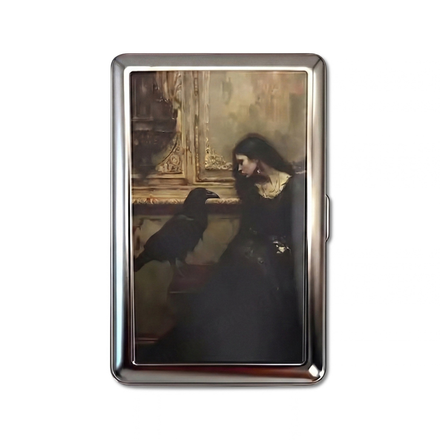 Ghosted metal cardholder — front artwork