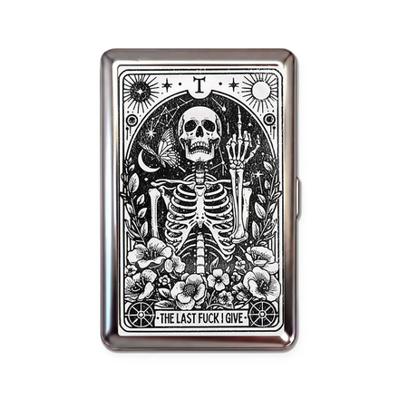 No Comment metal cardholder — front artwork