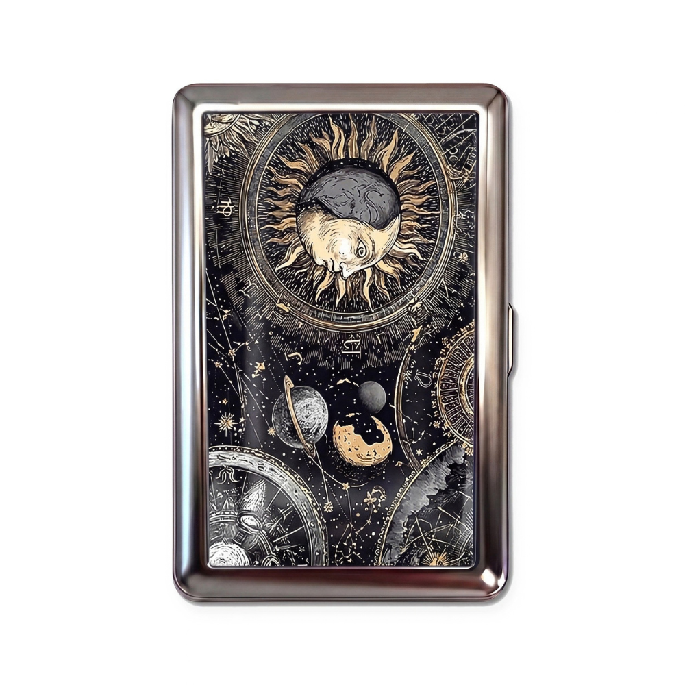 Blame Mercury metal cardholder — front artwork