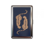Serial Cheetahs metal cardholder — front artwork