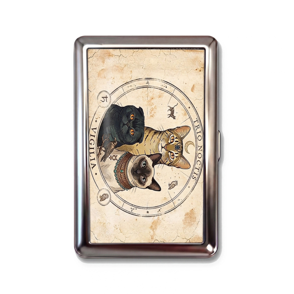 Group Chat metal cardholder — front artwork